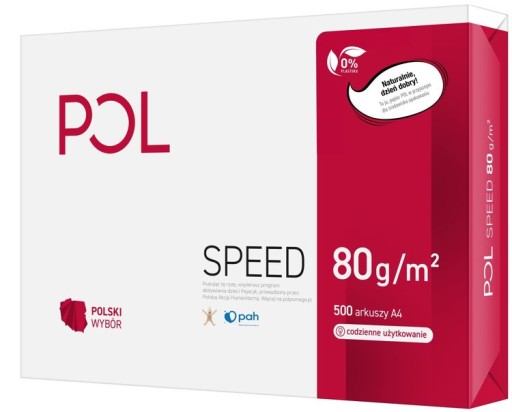 Kopírovací papier pre tlačiarne POLSPEED A4 80g 500 listov