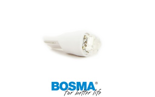 Bosma žiarovka 12V 1xLed T10 biela 6000K Diamond 2 kusy