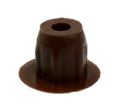 100x Hnedá nábytková hmoždinka pre 5mm otvor