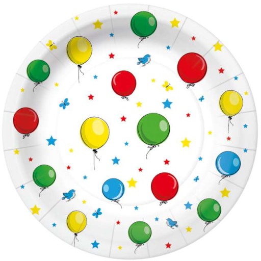 PAW taniere Motif Ballons 18 cm 10 ks.