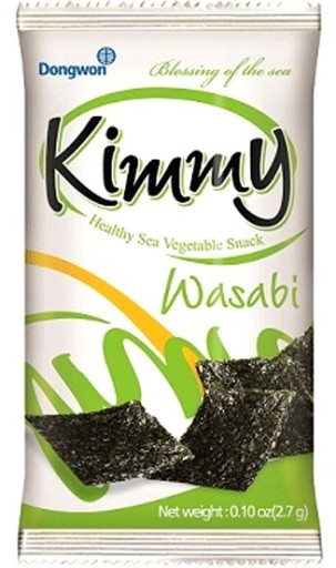 Nori Snack Pražená riasa Wasabi 2,7g Yangban Kórea