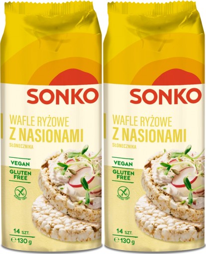 Ryžové oblátky Sonko so slnečnicovými semienkami 130g x2