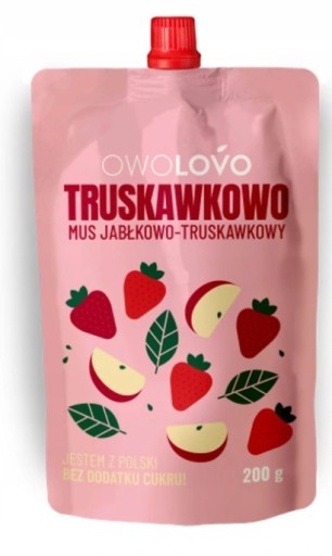 OWOLOVO Jablkovo-jahodová pena 200 g x 4 kusy