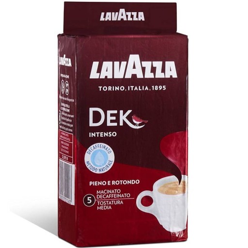 Lavazza Dek Intenso mletá káva bez kofeínu 250g