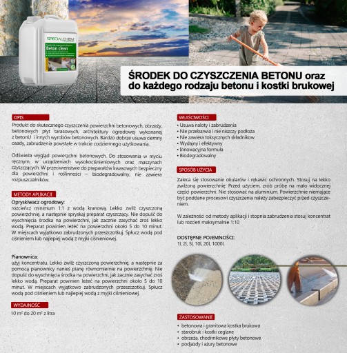 SPECIALCHEM čistenie betónu 1L