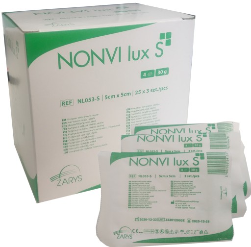 Stláča NETKANÉ PLYNY STERILNÉ 5x5cm 30G 75ks