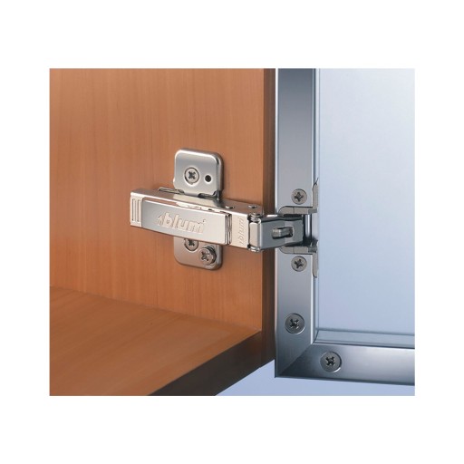 BLUM71T950A Clip-T 95° prekrývací nábytkový pánt pre úzke hliníkové rámy