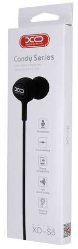 Slúchadlá s mikrofónom pre Phone Jack 3.5 Black
