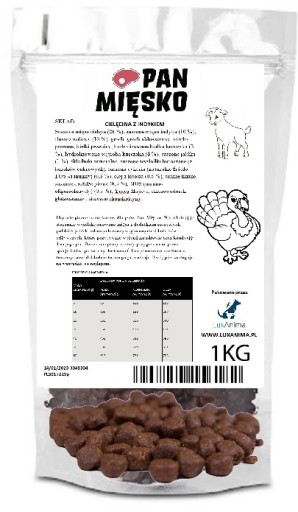 PANvicové MÄSO SUŠENÉ TEĽACIE S TURECKO CRYSPY 1kg