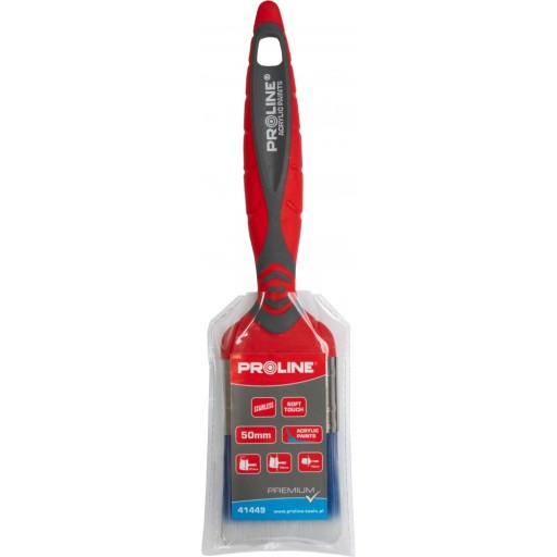 PREMIUM PLOCHÁ KEFA 30MM, 2K-TPR RÚČKA, SS, AKRYL,
