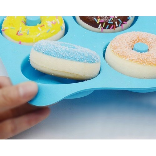 Silikónová forma, 6 krúžkov na donuty, FORMA, muffiny, donuty