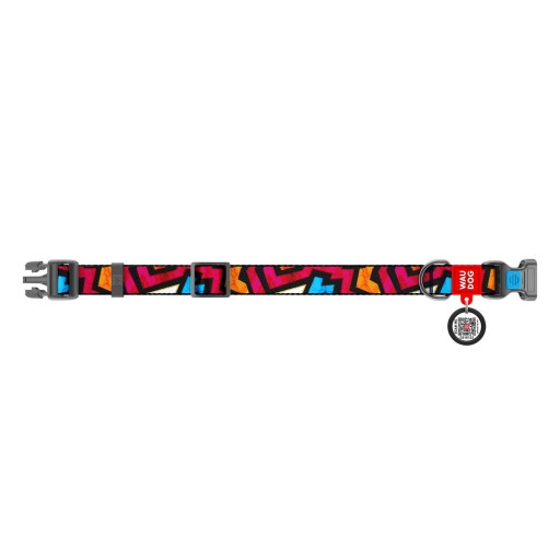 Obojok pre psa, kresba graffiti, 28-40 cm 20 mm