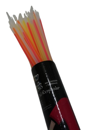 ŽIARENÉ FLUIORESCENTNÉ LED TYČKY BOJJE 50 KUSOV SVETELNÉ TYČKY HRA