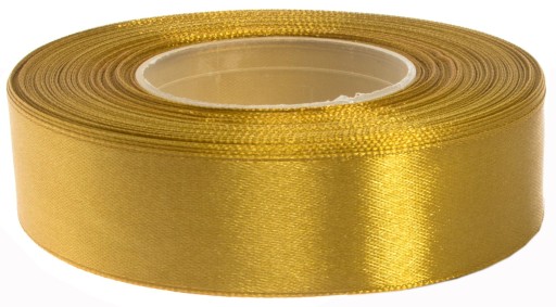 Saténová stuha 25 mm 32 m - zlatá