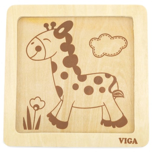 Viga 51319 Puzzle na podložke - Žirafa