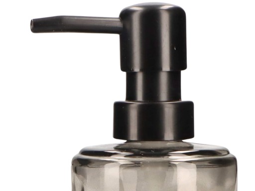 GLASS Zásobník na mydlo / prostriedok na umývanie riadu 18 x 7 cm, 250 ml - GRAFIT