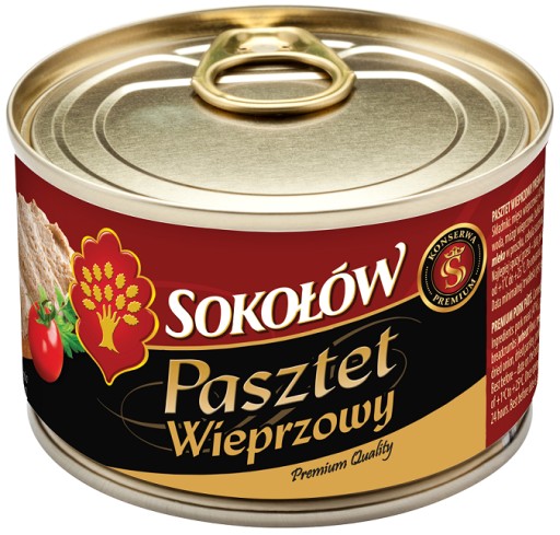 BRAVČOVÁ PAŠTIČKA PREMIUM, konzerva, Sokołów 160g