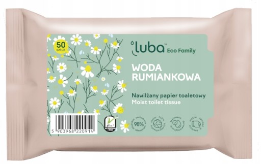 Luba Toaletný papier navlhčený harmančekovou vodou 50 ks