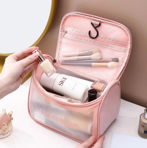 CESTOVNÁ KOZMETICKÁ TAŠKA TRANSPARENTNÁ WASHBAG