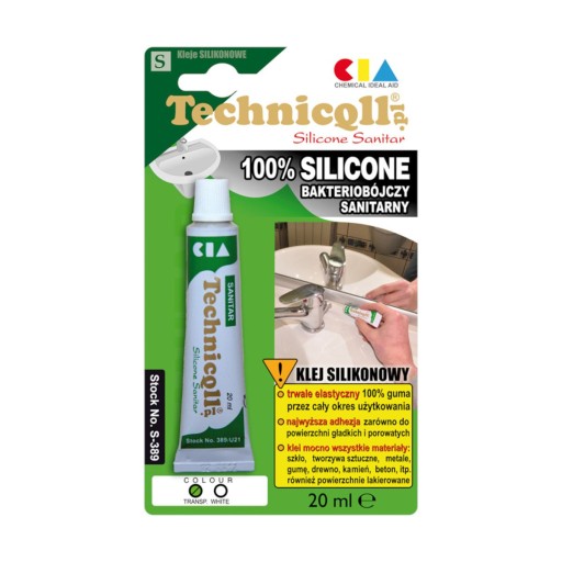 TECHNICQLL SANITÁRNY SILIKÓN BIELY 20ml