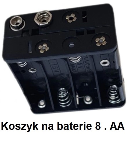 Kôš na batérie 1,5V 8 x AA (R6) s konektorom