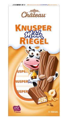 Chateau Knusper Milch Tyčinky Orieškové vločky 200g