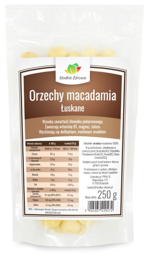 MAKADAMIOVÉ orechy MAKADAMIA čerstvé 250g