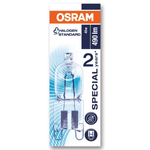 Halogénová žiarovka G9 40W 230V Do rúry OSRAM