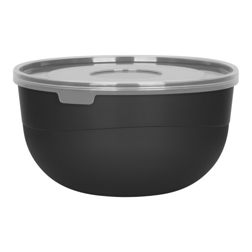 PLASTOVÁ KUCHYŇSKÁ MISKA NA JEDLO S POKROKOM 1,2L 16CM ČIERNA