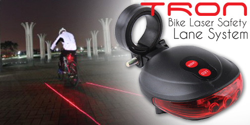 SVETLÁ BICYKELOVÁ ZADNÁ SVETLO + 2x LASER + RÚČKA
