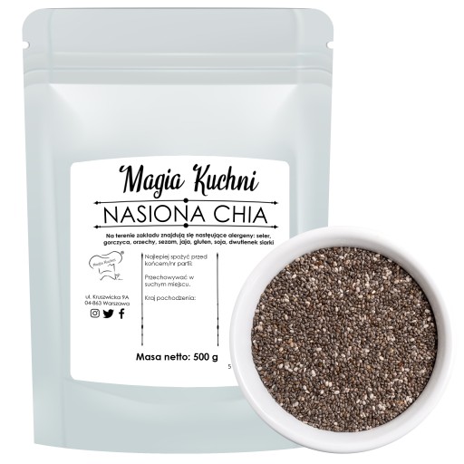 CHIA SEEDS 500g šalvia španielska, vysoká kvalita