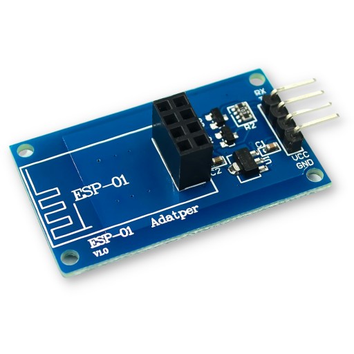 ESP-01 Adaptér ESP-01S na ESP8266 s regulátorom napätia 3,3 - 5 V 2,54 mm