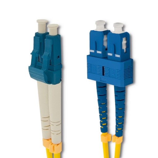 Qoltec prepojovací kábel z optických vlákien SC/UPC - LC/UPC SM 9/125 G652D Duplex 3m
