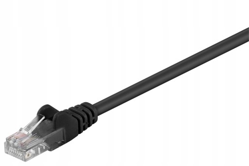 MicroConnect U/UTP CAT5e 0,5M čierne PVC