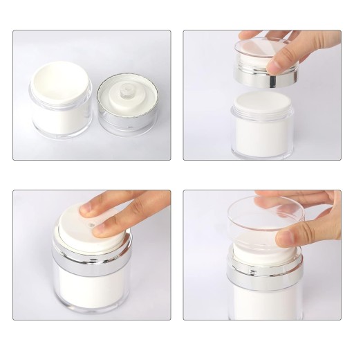 Kozmetická dóza s pumpičkou, dávkovačom, 50 ml