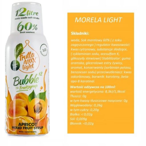Koncentrát na sirup Soda stream FruttaMax Marhuľa svetlý 500 ml
