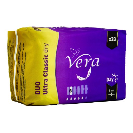 Vera hygienické vložky bez krídel Duo Ultra CLASSIC Dry Day 20 ks.