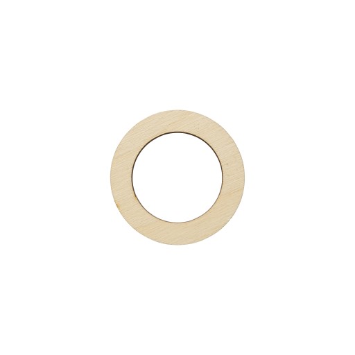 Drevená kruhová obruč pre makramé, 6 cm, súprava