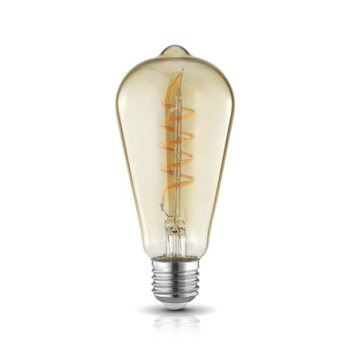 FLEX ST64 teplá biela E27 4W LED dekoratívna žiarovka