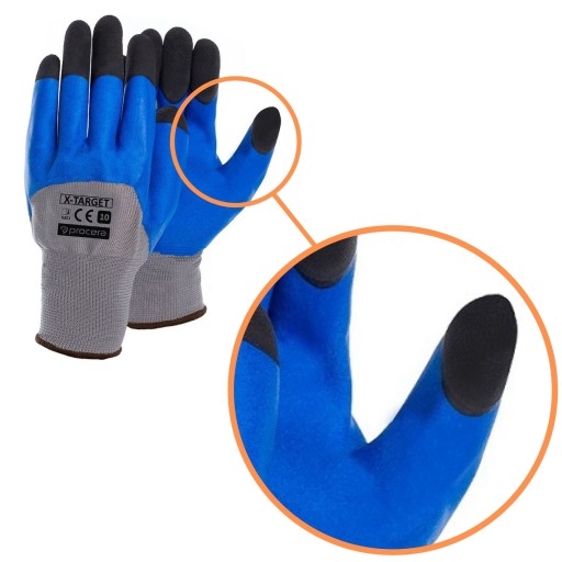 OCHRANNÉ PRACOVNÉ RUKAVICE do PRÁCE bezpečnostné rukavice FOAM LATEX 9 12b