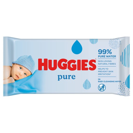 Vlhčené obrúsky Huggies BABY WIPES PURE 56