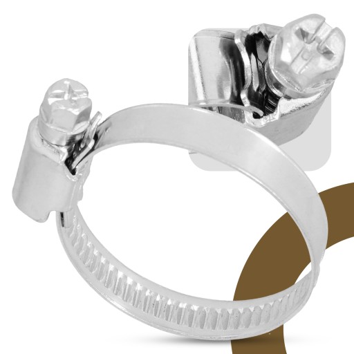 10x Šneková svorka CLAMP CLAMP 20-32 mm Kovová TWISTED CLAMP
