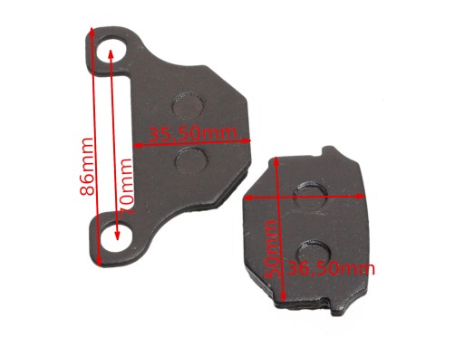 Predné brzdové platničky pre moped Fighter 1