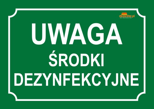 č. 20 POZOR Dezinfekčná TABUĽKA