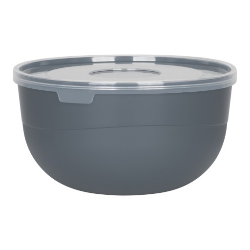 PLASTOVÁ KUCHYŇSKÁ MISKA NA JEDLO S POKROKOM 1,2L 16CM C ŠEDÁ