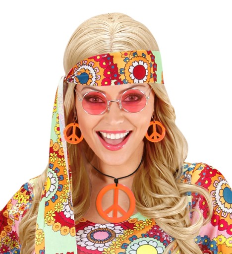 SET ŠPERKOV HIPPY HIPPY WOODSTOCK ORANŽOVÁ
