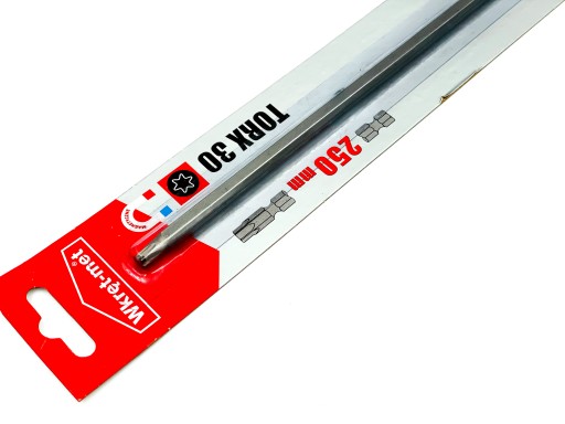 Bitový skrutkovač hrot TORX30 TX30 KLIMAS 250mm
