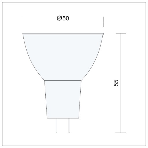 LED žiarovka 2835 SMD MR16 12V 4W=35W neutr