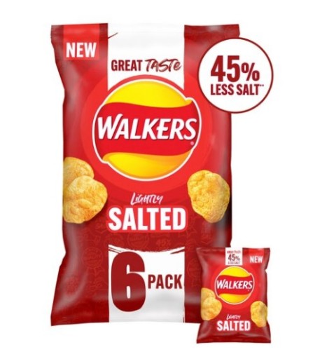 1x 150g WALKERS Lays Salted Potato Crisps UK
