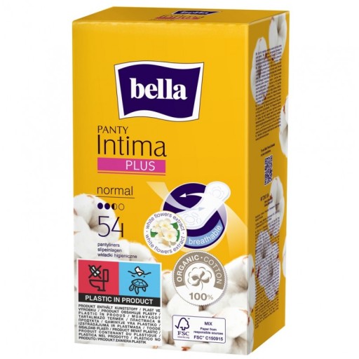 Bella Panty Intima Plus Normal hygienické vložky 54 ks